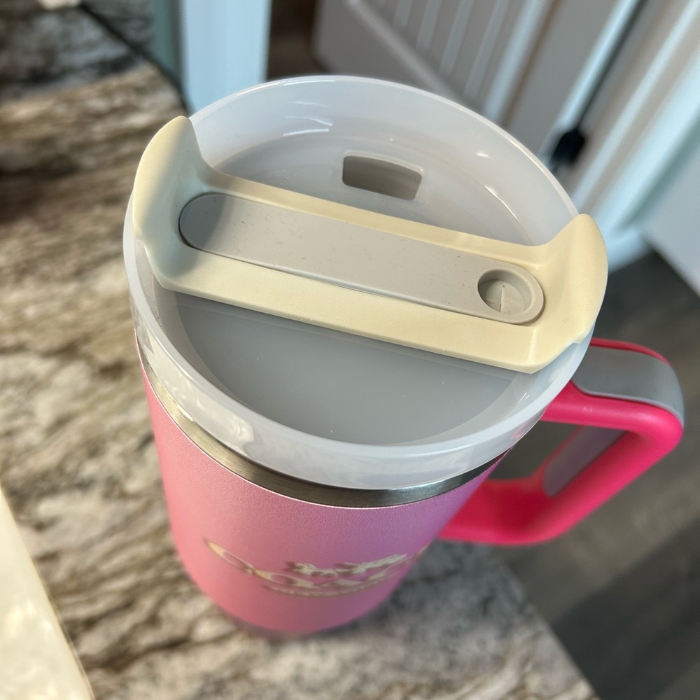 Pink and Multicolor Patterned Mug - Picture 3 of 3